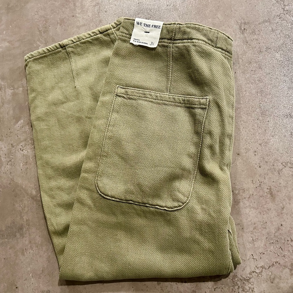 We the Free Osaka Jeans - Sz. 31 - Olive by Free People 
New/unworn